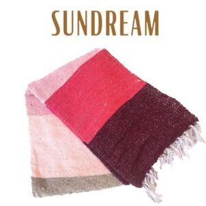 Sundream Coffee Aztec Blanket (Pink Stripe)